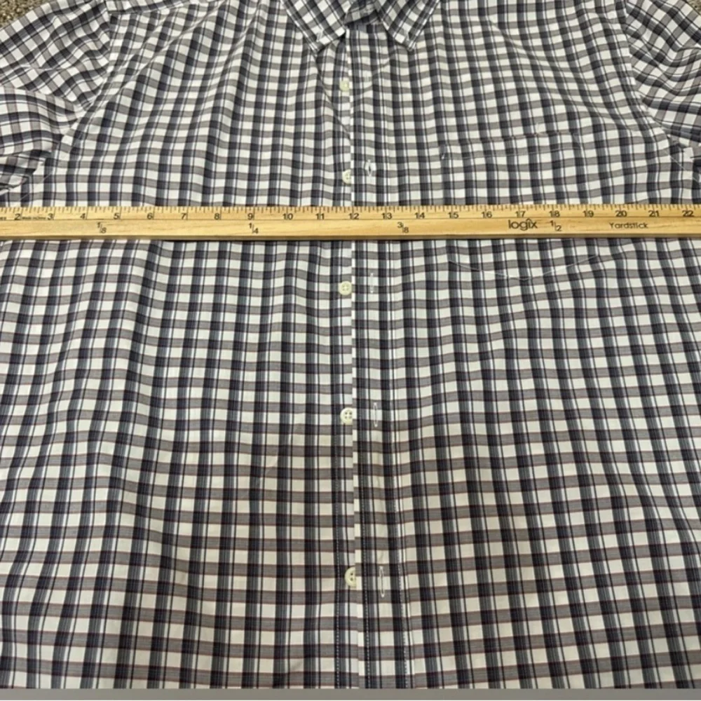 Banana Republic Men’s Slim Flit Button Up Plaid Shirt Sz XL